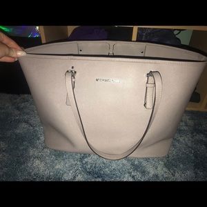 Authentic MK Light grey tote